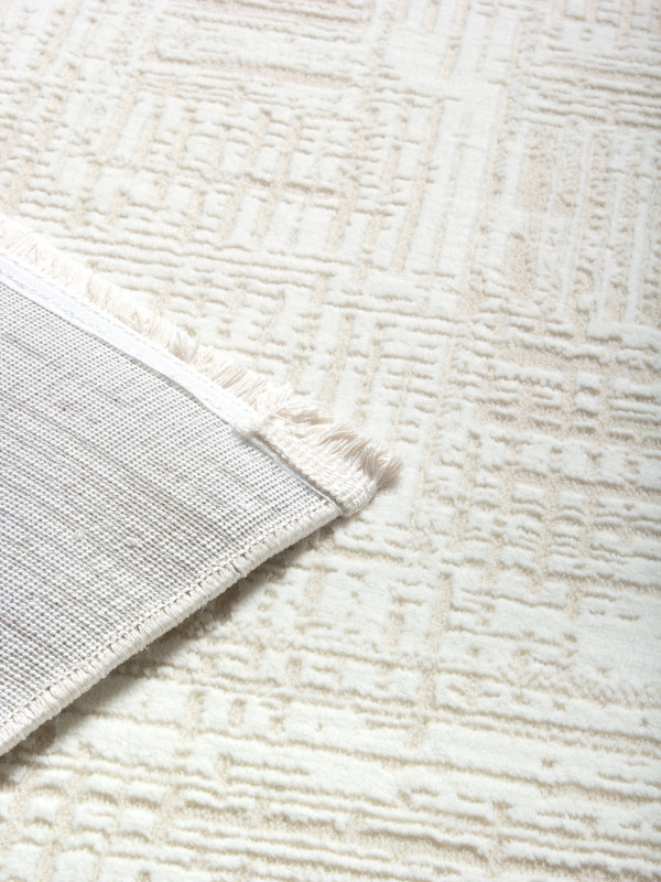 Ковер 00013B - BEIGE / WHITE - Прямоугольник - коллекция ADALIN