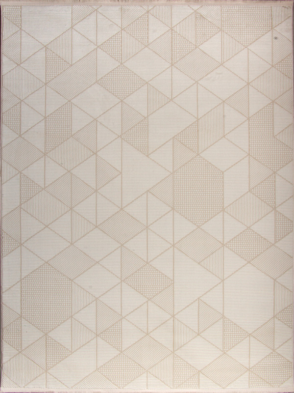 Ковер 00023A - BEIGE / WHITE - Прямоугольник - коллекция ADALIN