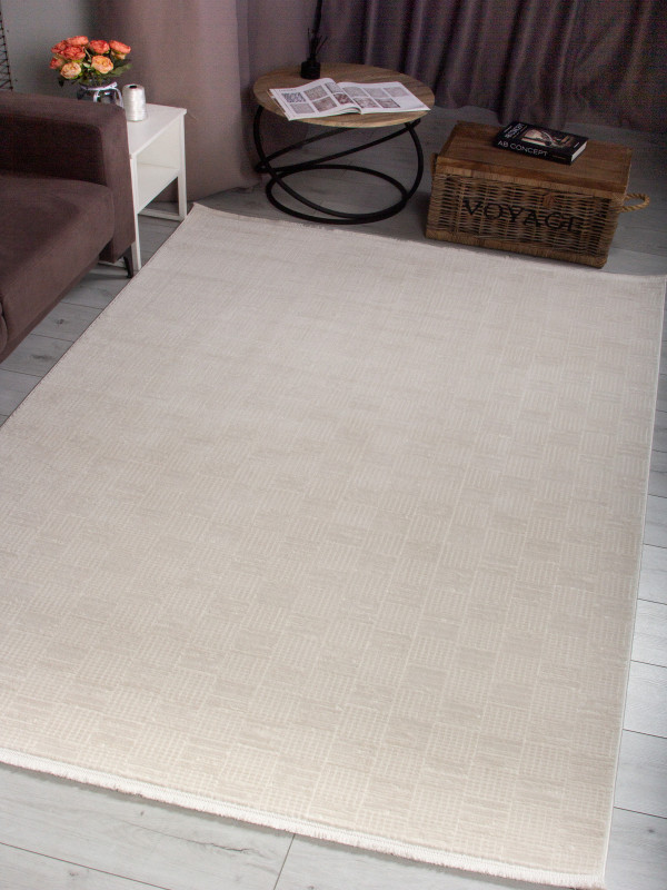 Ковер 00037B - CREAM / L.BEIGE - Прямоугольник - коллекция ADALIN