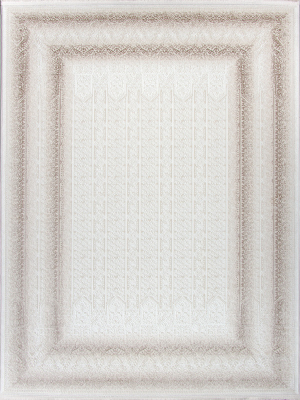 Ковер 00086A - WHITE / L.BEIGE - Прямоугольник - коллекция ADALIN