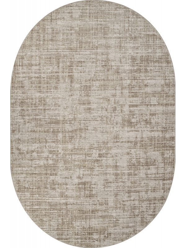 Ковер F415AE - BEIGE / L.BROWN - Овал - коллекция AFINA