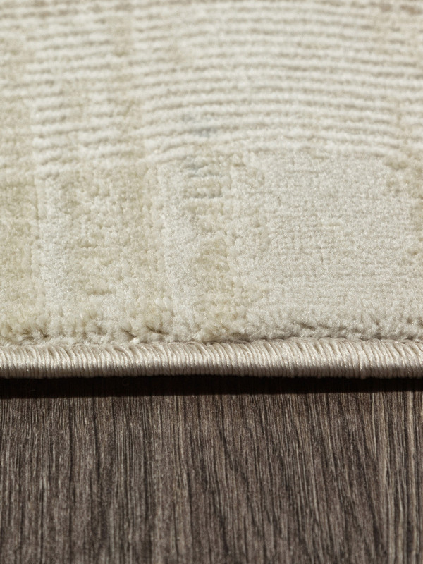 Ковер F416AD - BEIGE / L.BROWN - Овал - коллекция AFINA