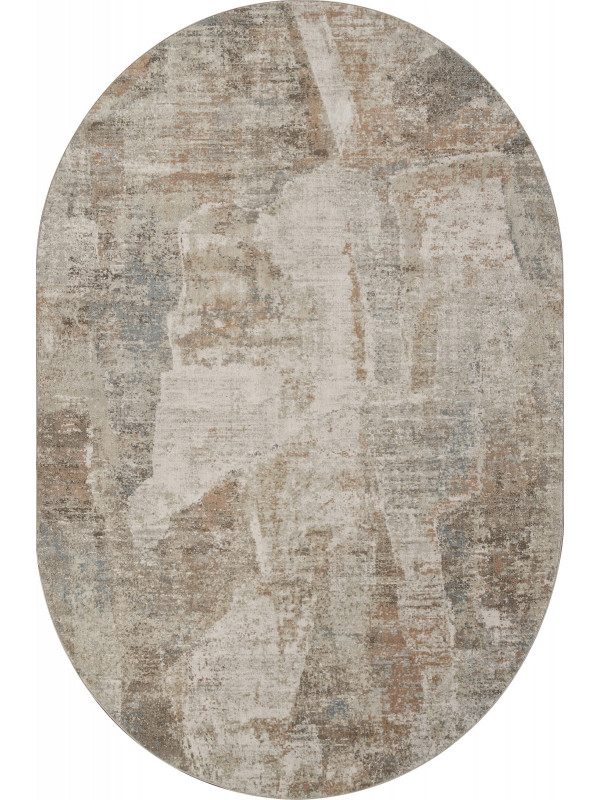 Ковер F428AB - BEIGE / PUDRA - Овал - коллекция AFINA