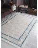 Ковер 9255A - S.L.GREY / P.TURQUOISE - Прямоугольник - коллекция AMELI