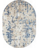 Ковер O1699 - 630 CREAM / BLUE - Овал - коллекция ANTEP