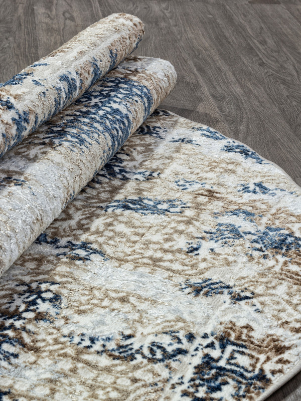 Ковер O1699 - 630 CREAM / BLUE - Овал - коллекция ANTEP