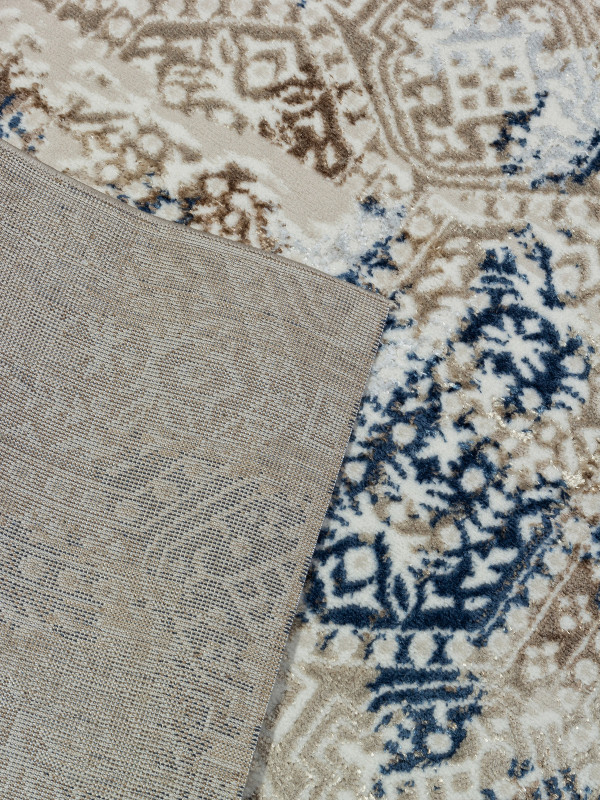 Ковровая дорожка O1699 - 630 CREAM / BLUE - коллекция ANTEP