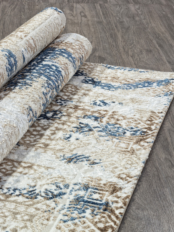 Ковер O1699 - 630 CREAM / BLUE - Прямоугольник - коллекция ANTEP