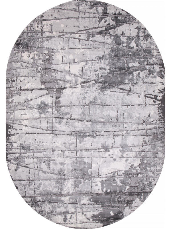 Ковер 03752A - GREY / GREY - Овал - коллекция ARMINA
