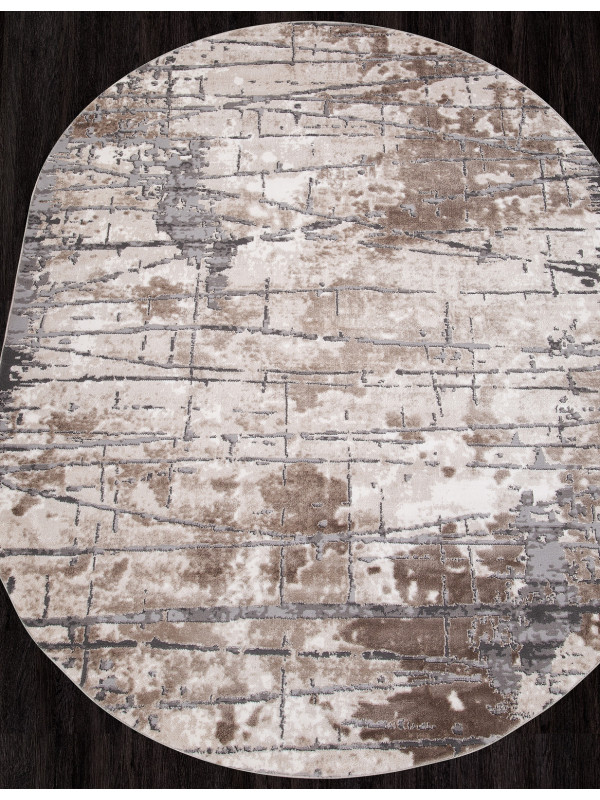 Ковер 03802A - GREY / BROWN - Овал - коллекция ARMINA