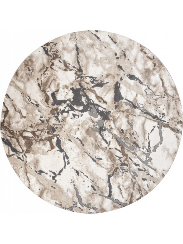 Ковер 03819A - GREY / BROWN - Круг - коллекция ARMINA