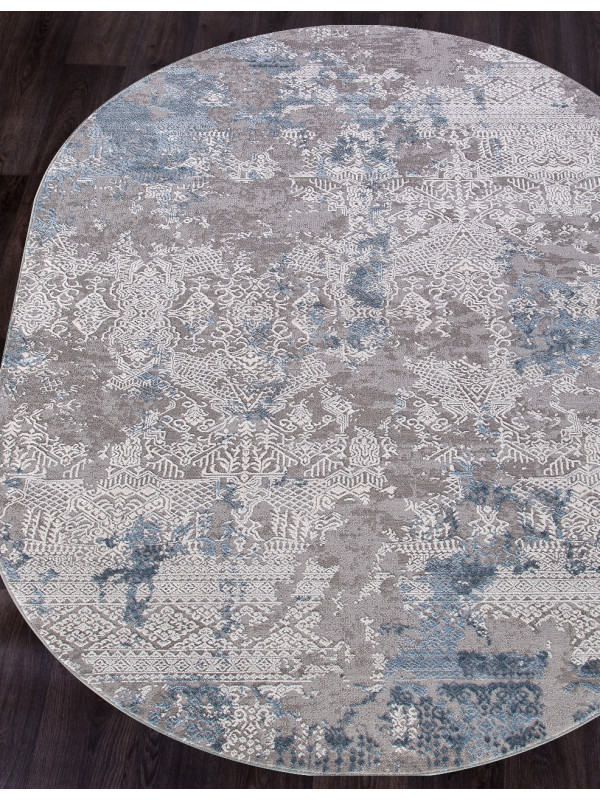 Ковер 03851A - BLUE / BLUE - Овал - коллекция ARMINA