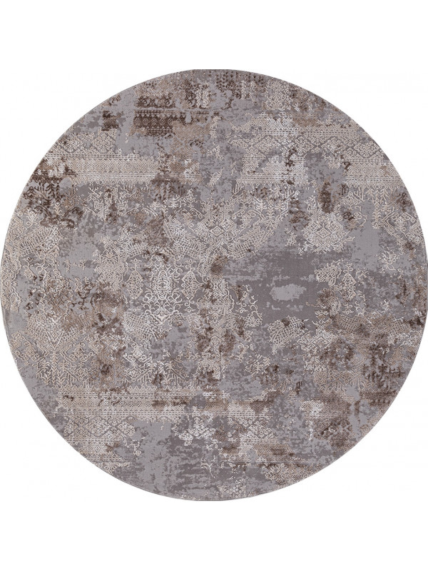 Ковер 03851C - GREY / BROWN - Круг - коллекция ARMINA