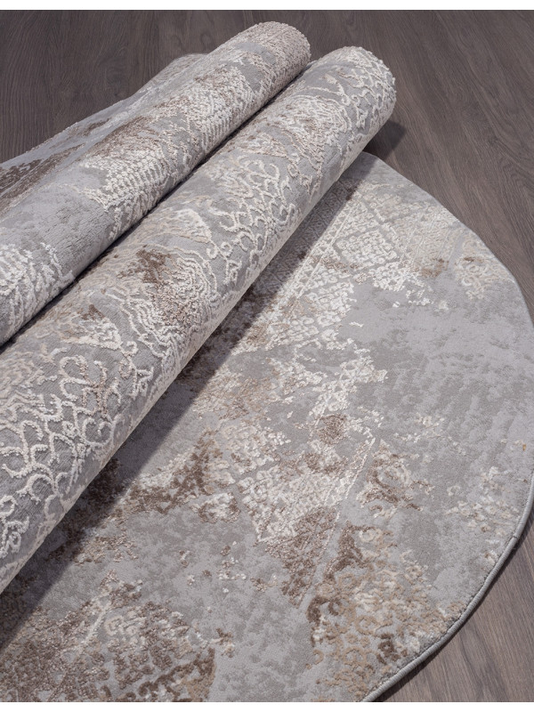 Ковер 03851C - GREY / BROWN - Овал - коллекция ARMINA