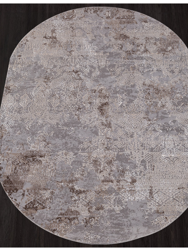 Ковер 03851C - GREY / BROWN - Овал - коллекция ARMINA