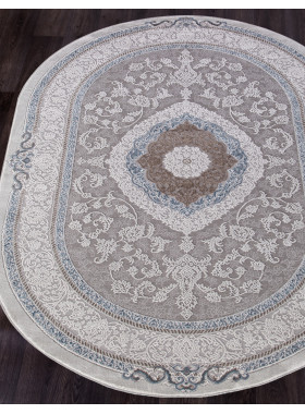 Ковер 03874A - BLUE / BLUE - Овал - коллекция ARMINA