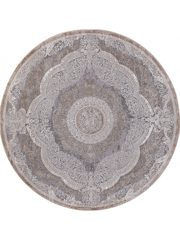 Ковер 03880C - GREY / BROWN - Круг - коллекция ARMINA