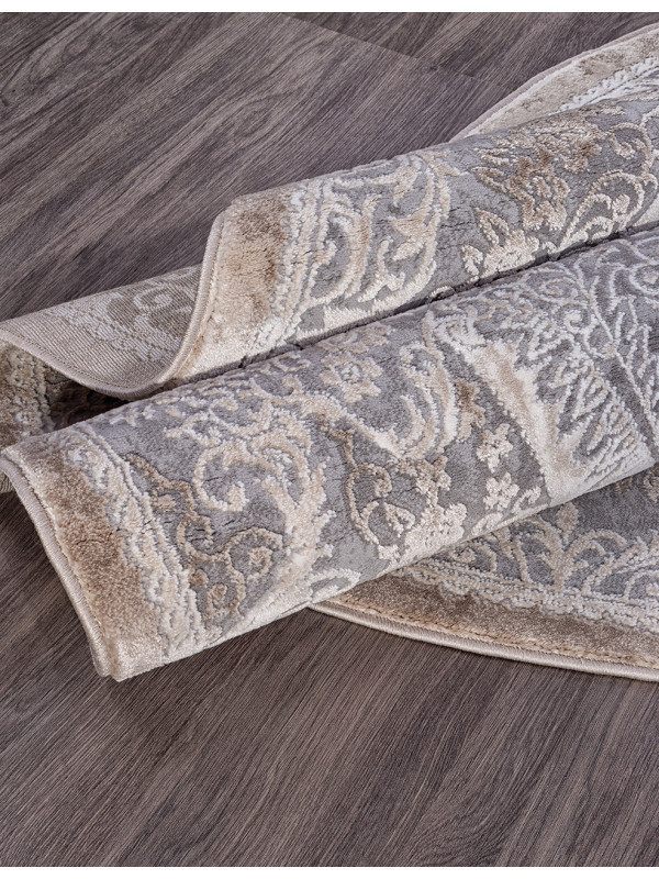 Ковер 03880C - GREY / BROWN - Круг - коллекция ARMINA