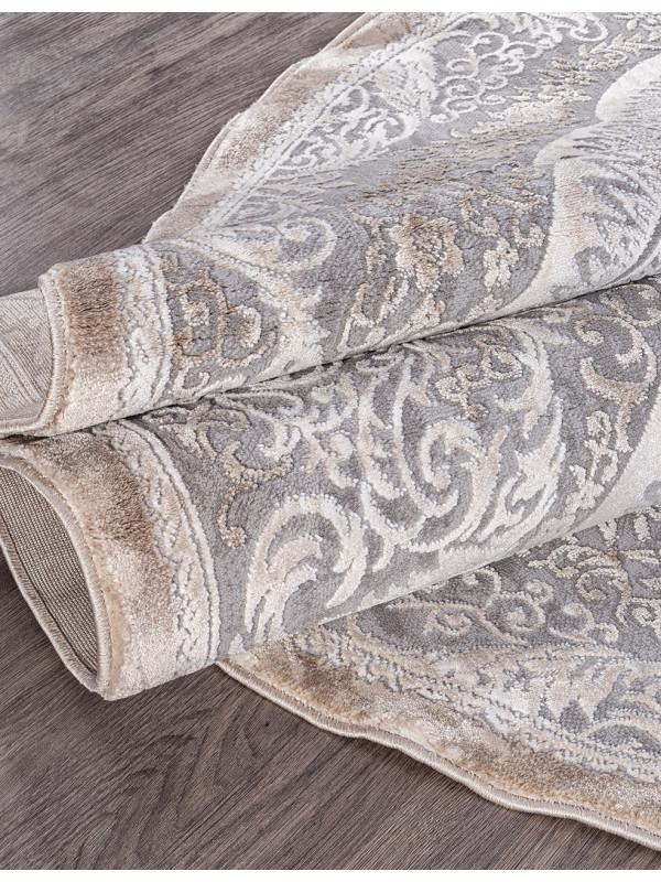 Ковер 03880C - GREY / BROWN - Овал - коллекция ARMINA