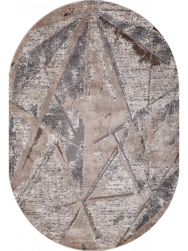Ковер 04022C - GREY / BROWN - Овал - коллекция ARMINA