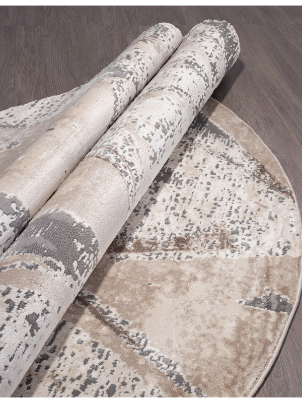 Ковер 04022C - GREY / BROWN - Овал - коллекция ARMINA
