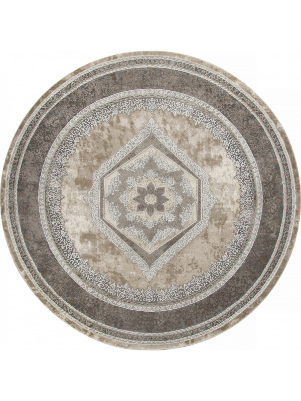 Ковер 04037C - GREY / BROWN - Круг - коллекция ARMINA