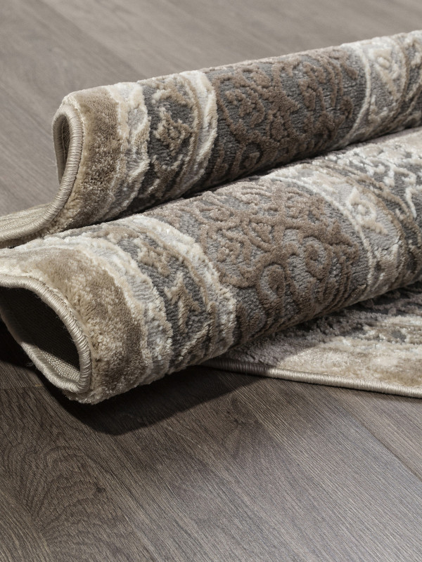 Ковер 04037C - GREY / BROWN - Круг - коллекция ARMINA