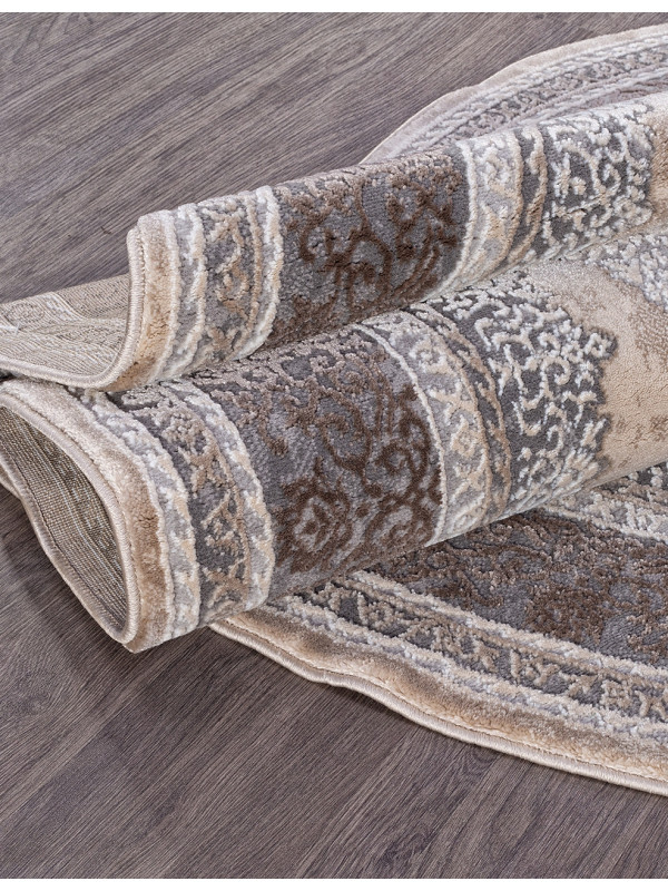 Ковер 04037C - GREY / BROWN - Овал - коллекция ARMINA