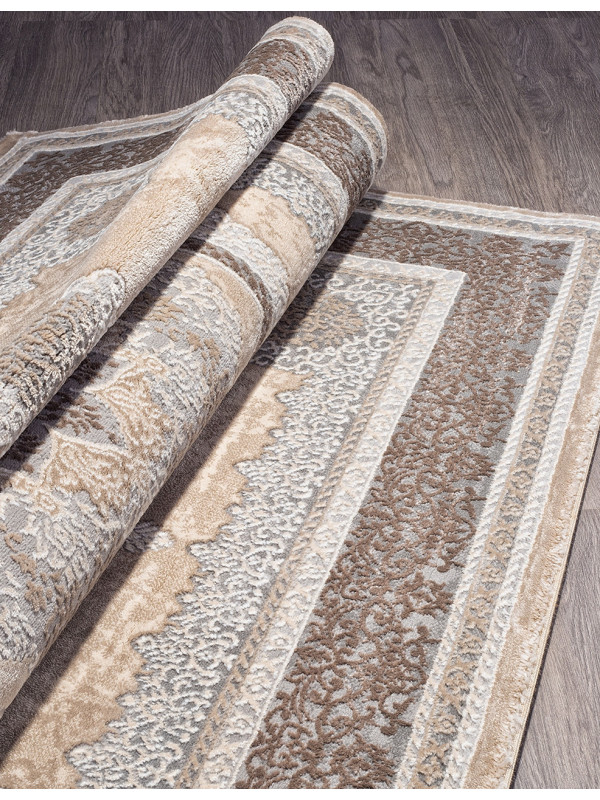 Ковер 04037C - GREY / BROWN - Прямоугольник - коллекция ARMINA