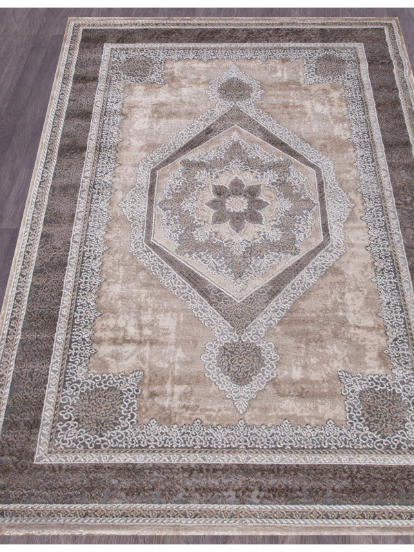 Ковер 04037C - GREY / BROWN - Прямоугольник - коллекция ARMINA