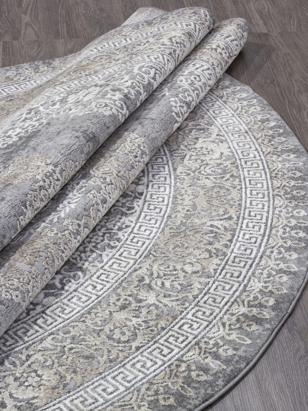 Ковер 04073C - GREY / BROWN - Круг - коллекция ARMINA