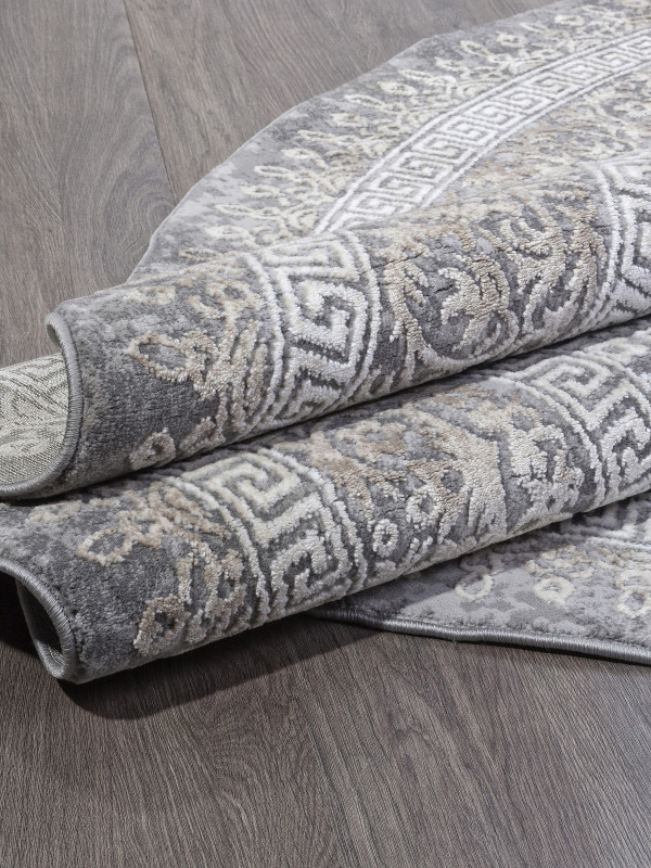 Ковер 04073C - GREY / BROWN - Круг - коллекция ARMINA