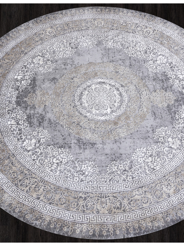 Ковер 04073C - GREY / BROWN - Круг - коллекция ARMINA