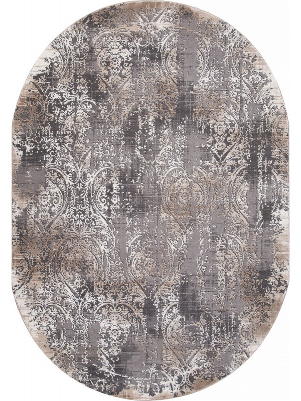 Ковер 04078C - GREY / BROWN - Овал - коллекция ARMINA