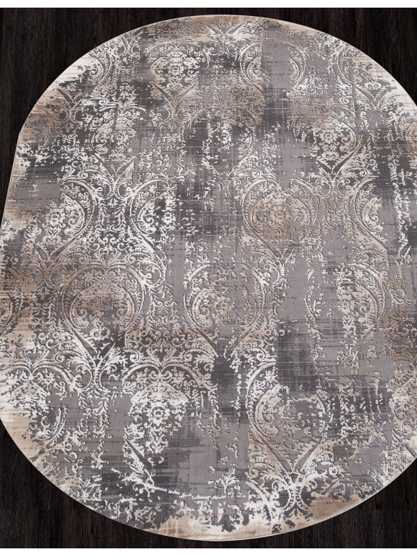 Ковер 04078C - GREY / BROWN - Овал - коллекция ARMINA
