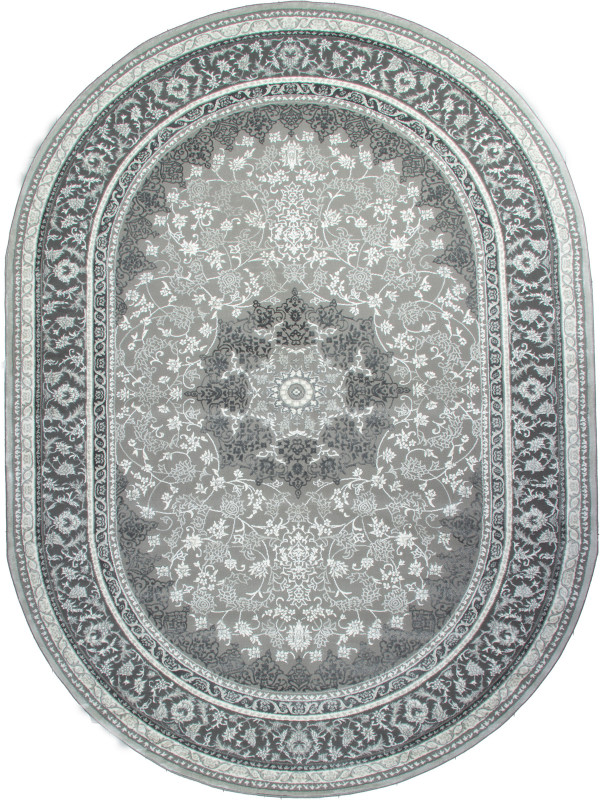 Ковер GA007G - GREY / GREY - Овал - коллекция ARMINA