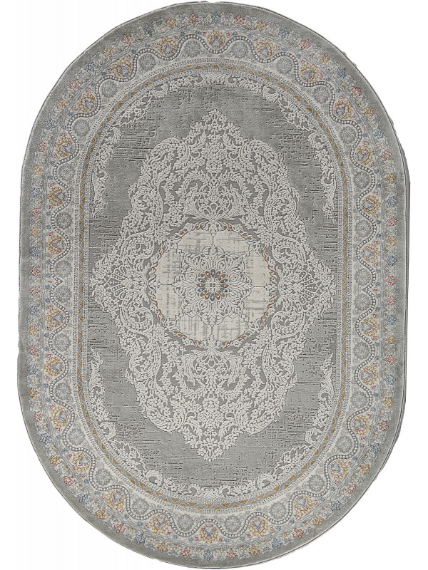Ковер GA014N - GREY / MULTI - Овал - коллекция ARMINA