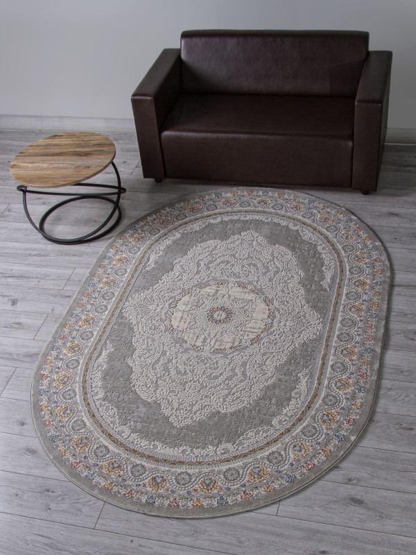 Ковер GA014N - GREY / MULTI - Овал - коллекция ARMINA