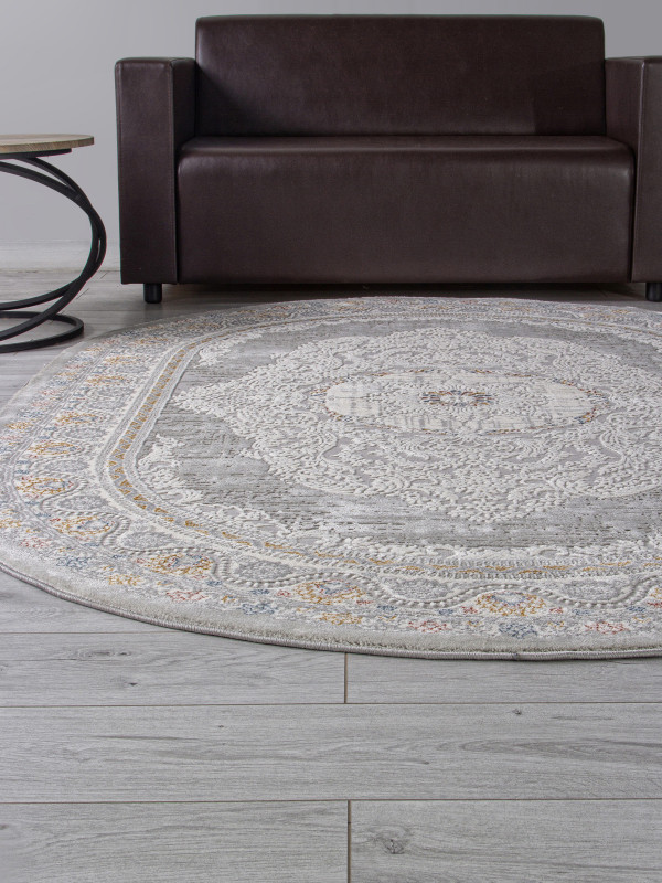 Ковер GA014N - GREY / MULTI - Овал - коллекция ARMINA