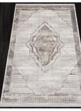 Ковер 07541A - CREAM HB / GREY FDY - Прямоугольник - коллекция ASADU