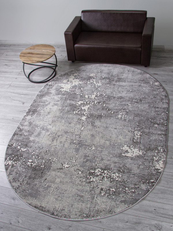 Ковер D996 - LIGHT GRAY - Овал - коллекция ATLANTIS