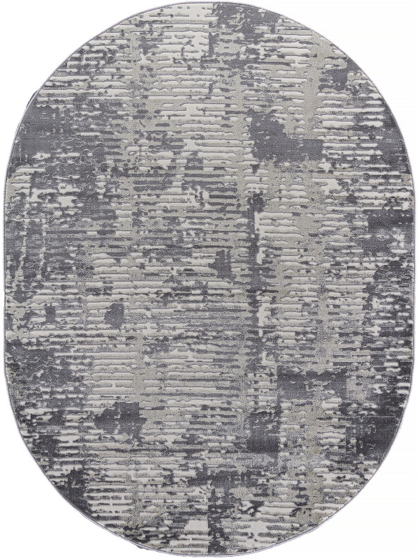 Ковер D999 - CREAM-GRAY - Овал - коллекция ATLANTIS
