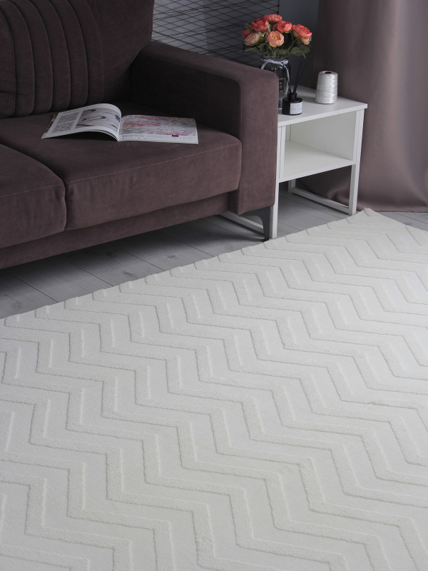 Ковер PX3006 - CREAM - Прямоугольник - коллекция AURA