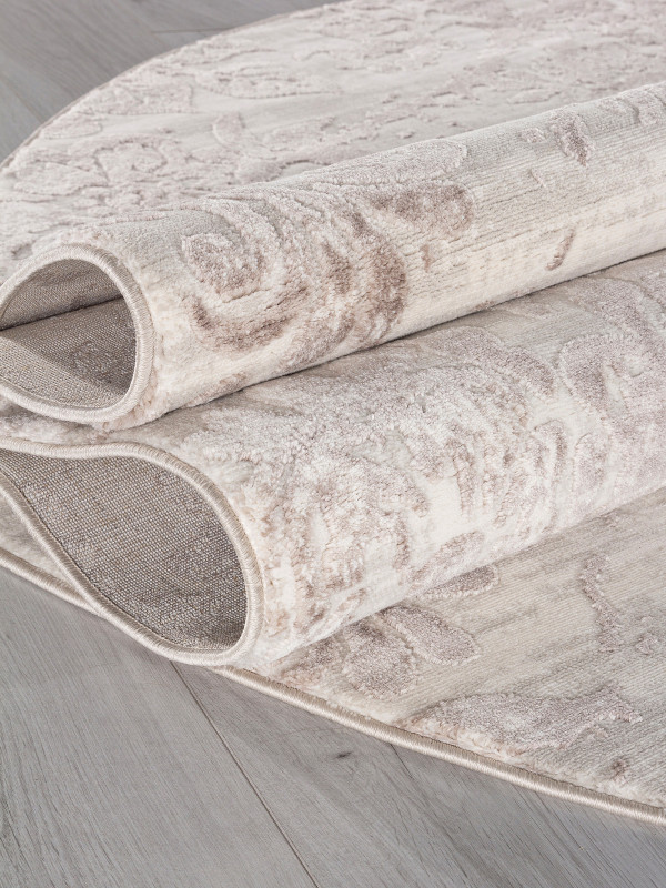 Ковер O2446 - 765 BEIGE / VIZON - Овал - коллекция BRAND