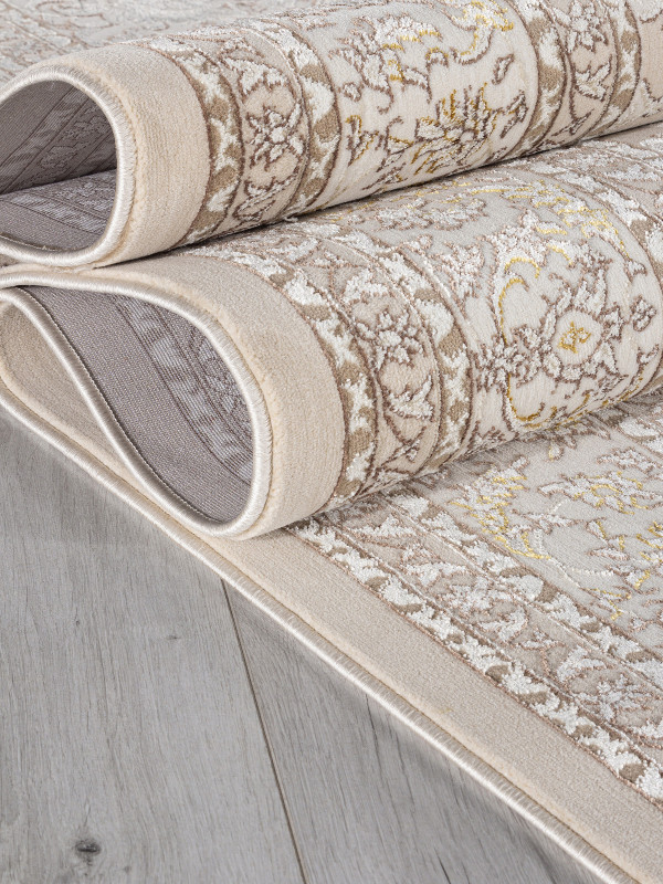 Ковер M108A - BEIGE / CREAM - Прямоугольник - коллекция DELINA