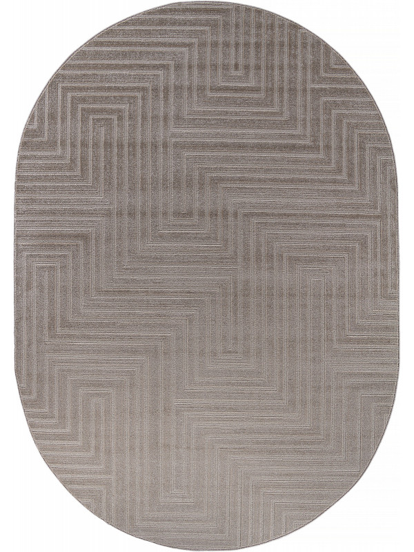 Ковер F412 - LIGHT BEIGE - Овал - коллекция DIOS