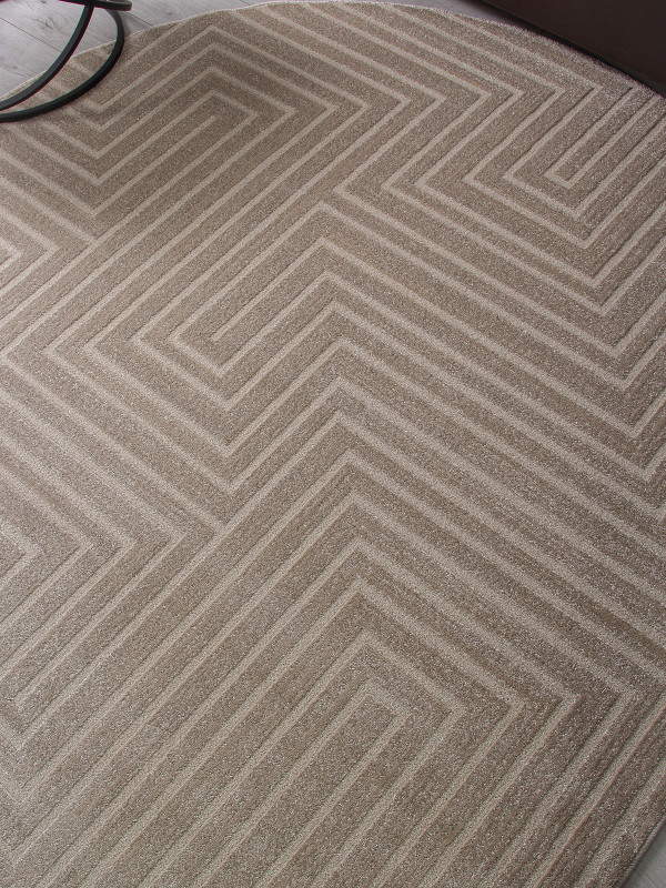 Ковер F412 - LIGHT BEIGE - Овал - коллекция DIOS