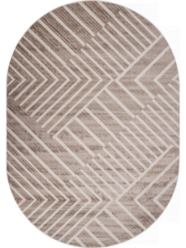 Ковер F438 - BEIGE - Овал - коллекция DIOS