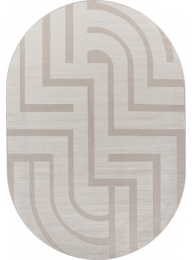 Ковер F439 - CREAM - Овал - коллекция DIOS