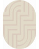 Ковер F439 - LIGHT CREAM - Овал - коллекция DIOS